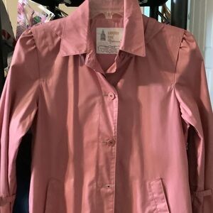 London Fog Rose‎ Pink Rain Coat
